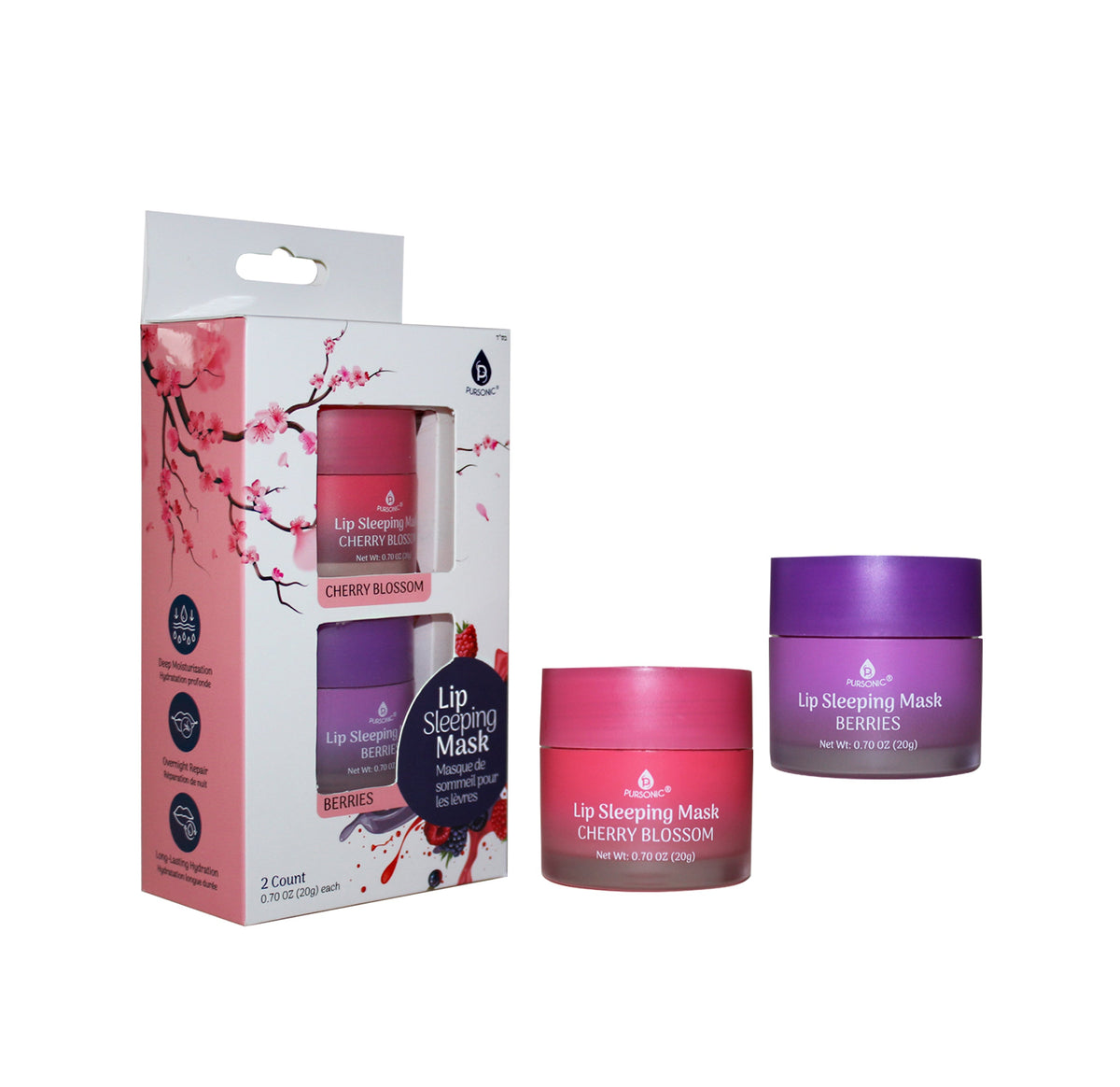 Lip Sleeping Mask Duo - Cherry Blossom & Berries