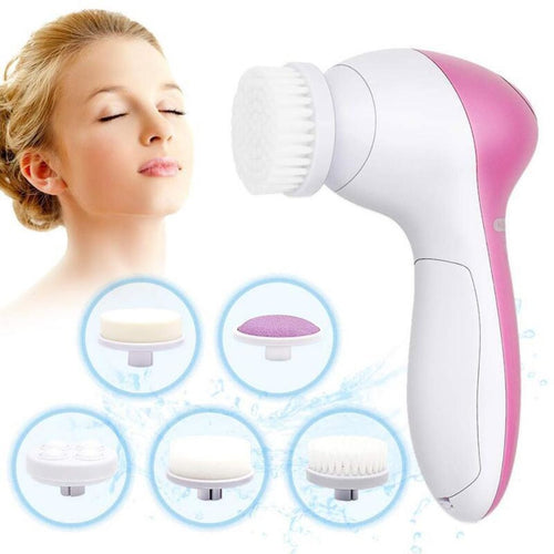 Facial Cleansing Brush Set - 5 Pieces